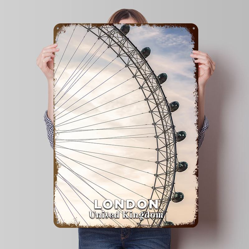 Men'S Accessories London - Póster Impreso del London Eye, Reino