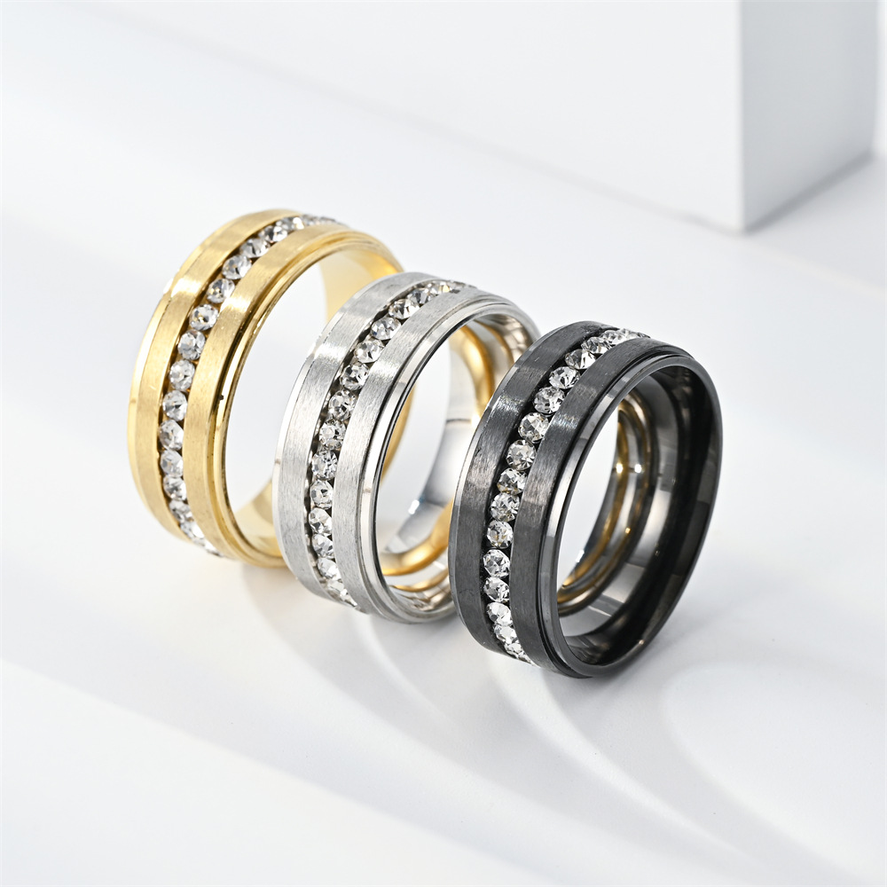 Men'S Accessories Gift Ideas - Anillos de diamantes de acero inoxidable