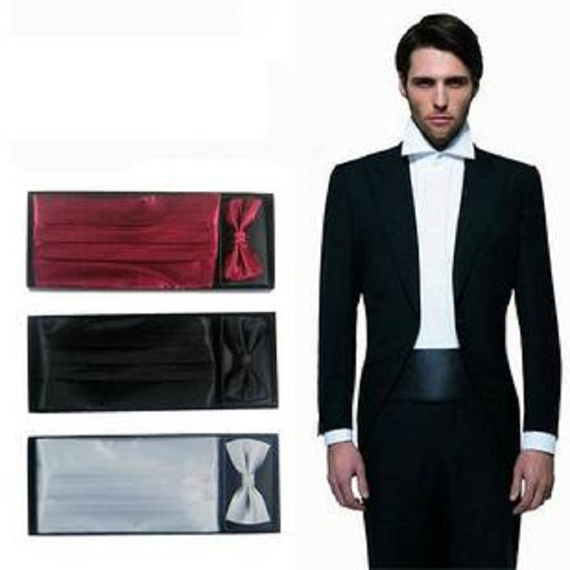 Neck Tie Set Box - Conjunto de Corbata de Moño Sólida