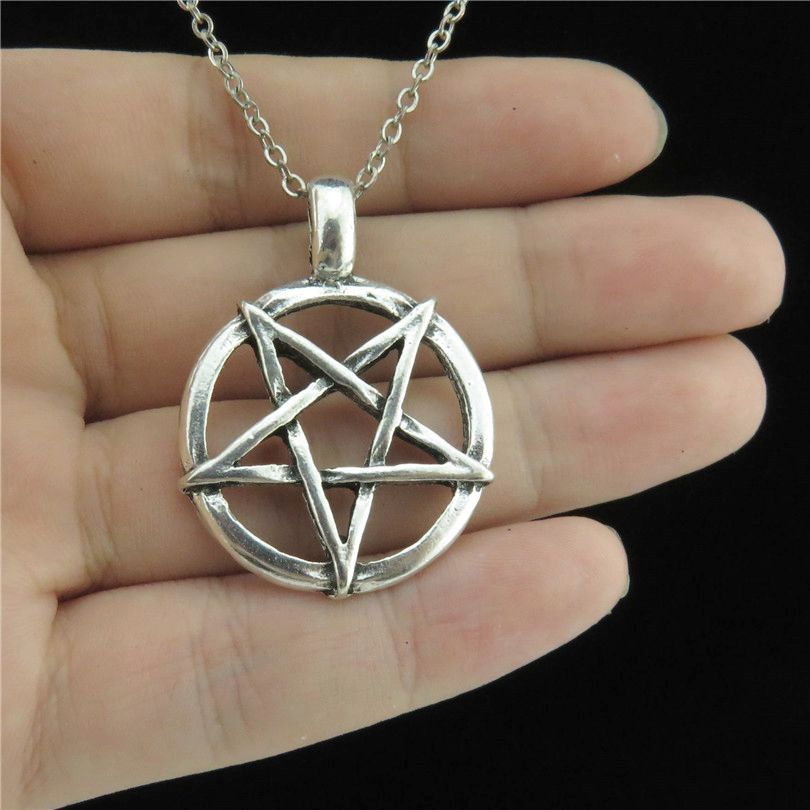 Men'S Accessories Best - Collares de pentagrama de Color plateado