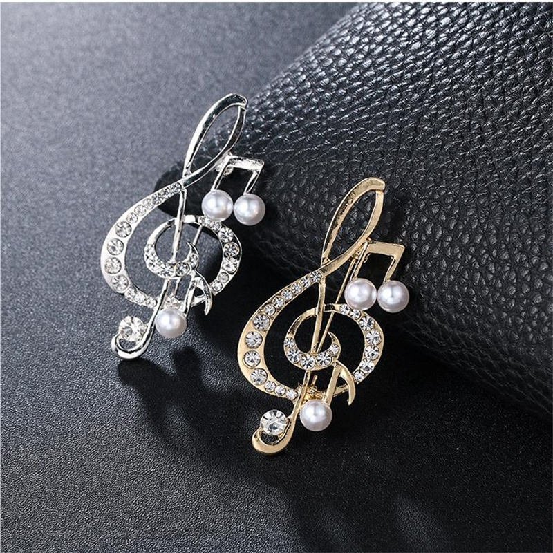 Men'S Accessories Gift Ideas - Broches de notas musicales elegantes, accesorios