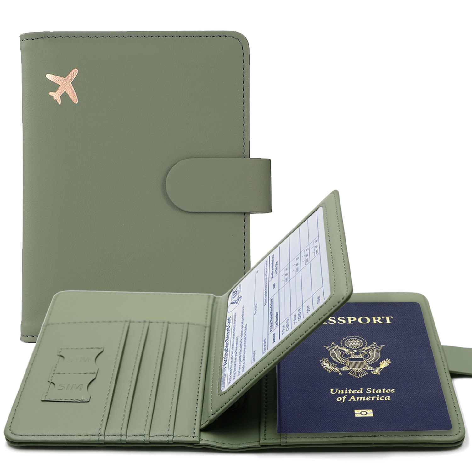 Passport Wallet Rfid - Funda para pasaporte RFID, funda para