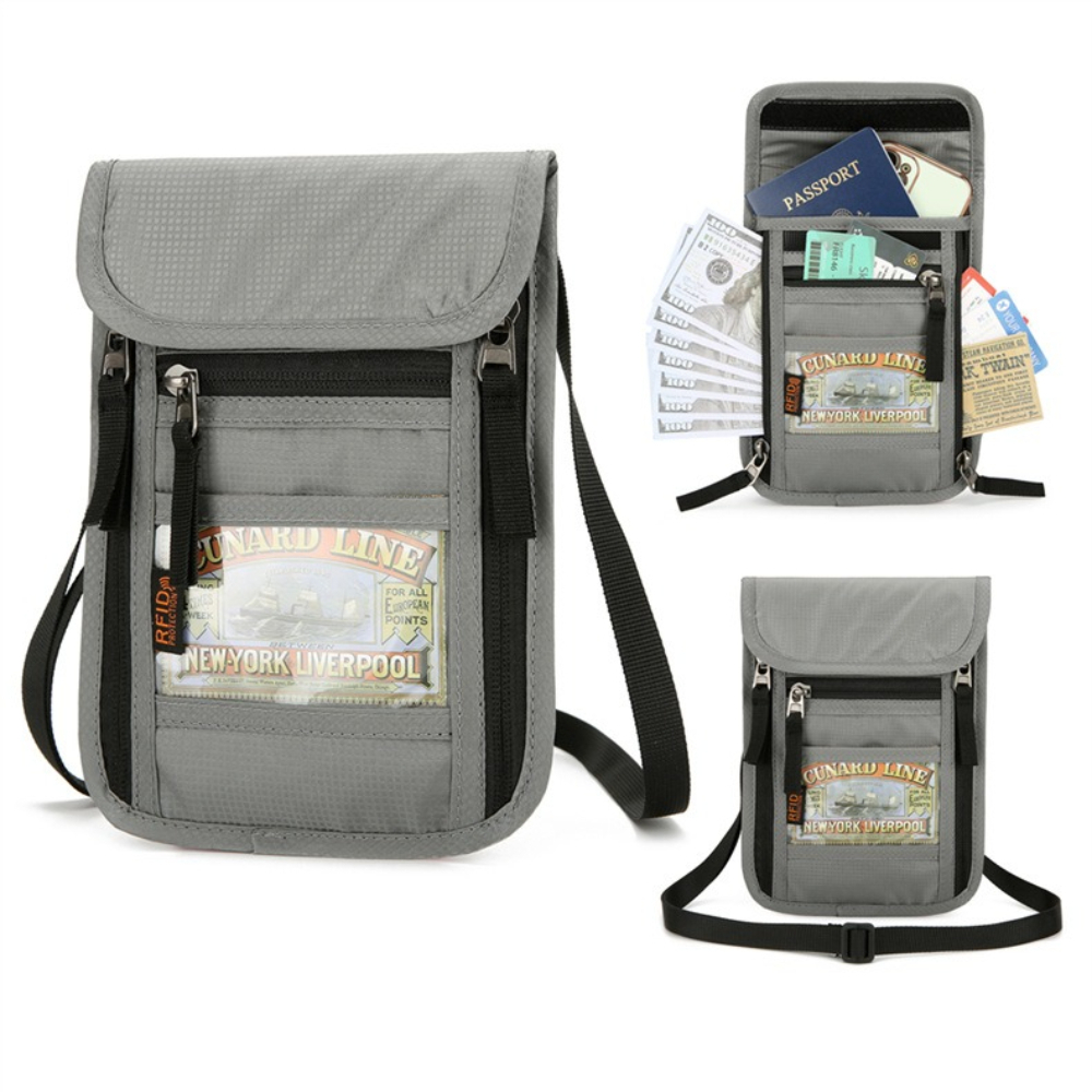 Passport Wallet Rfid - Bolsa para Pasaporte de Viaje con