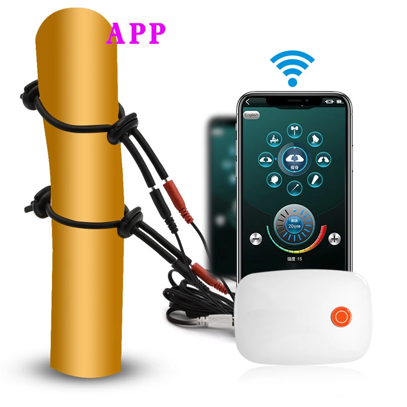 Men Accessories App - Anillo de descarga eléctrica para pene,