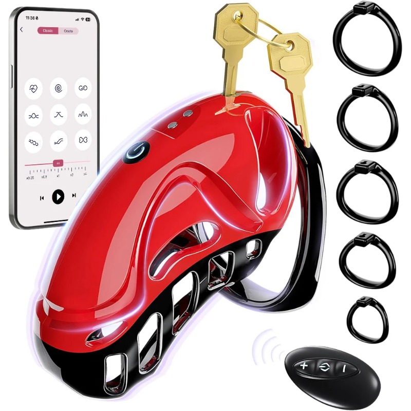 Men Accessories App - Dispositivos de Castidad Masculina Vibratorios con