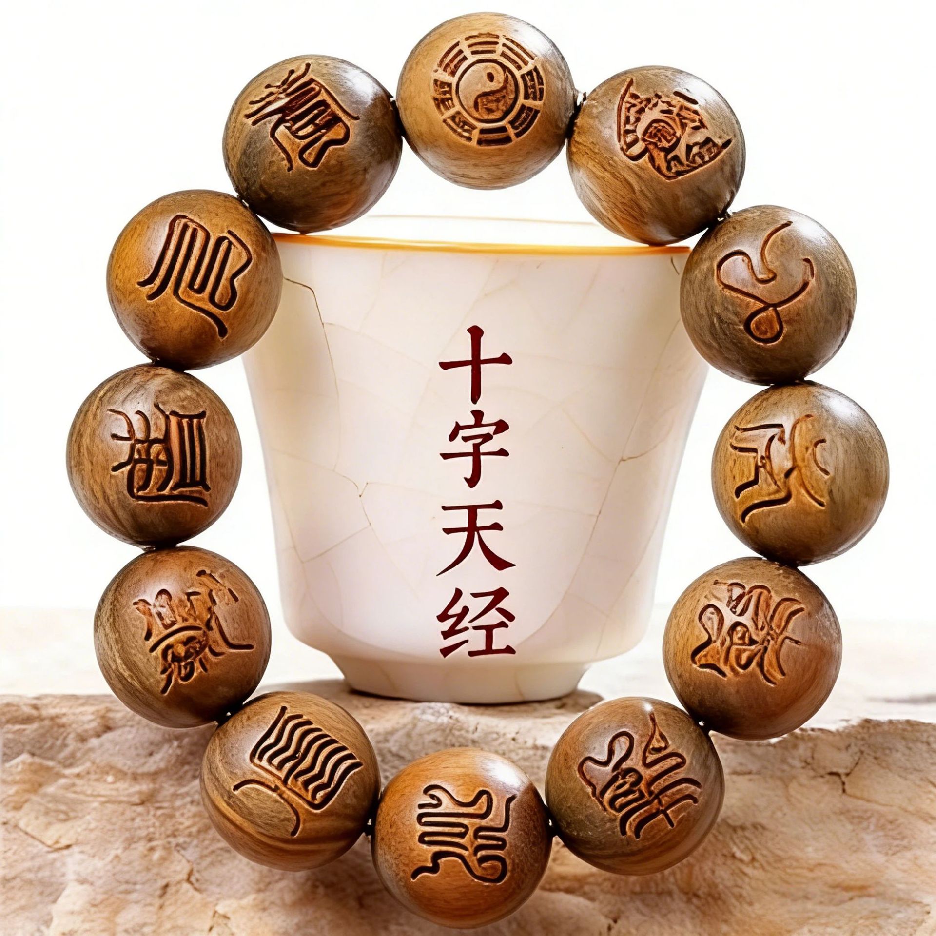 Bead Bracelet Men - Pulsera de Lujo de Madera de