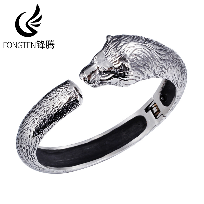 Men Accessories Bd - Brazalete de Acero Inoxidable con Cabeza