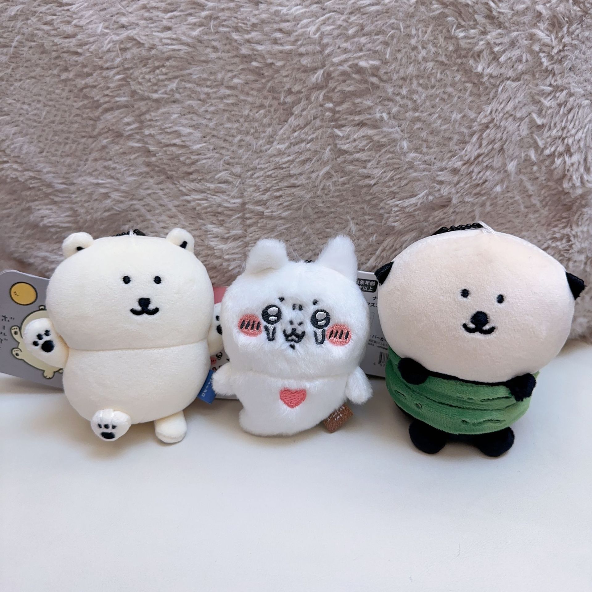 Men Keychain Accessories - Llavero de peluche Jiyi: Bonito lobo