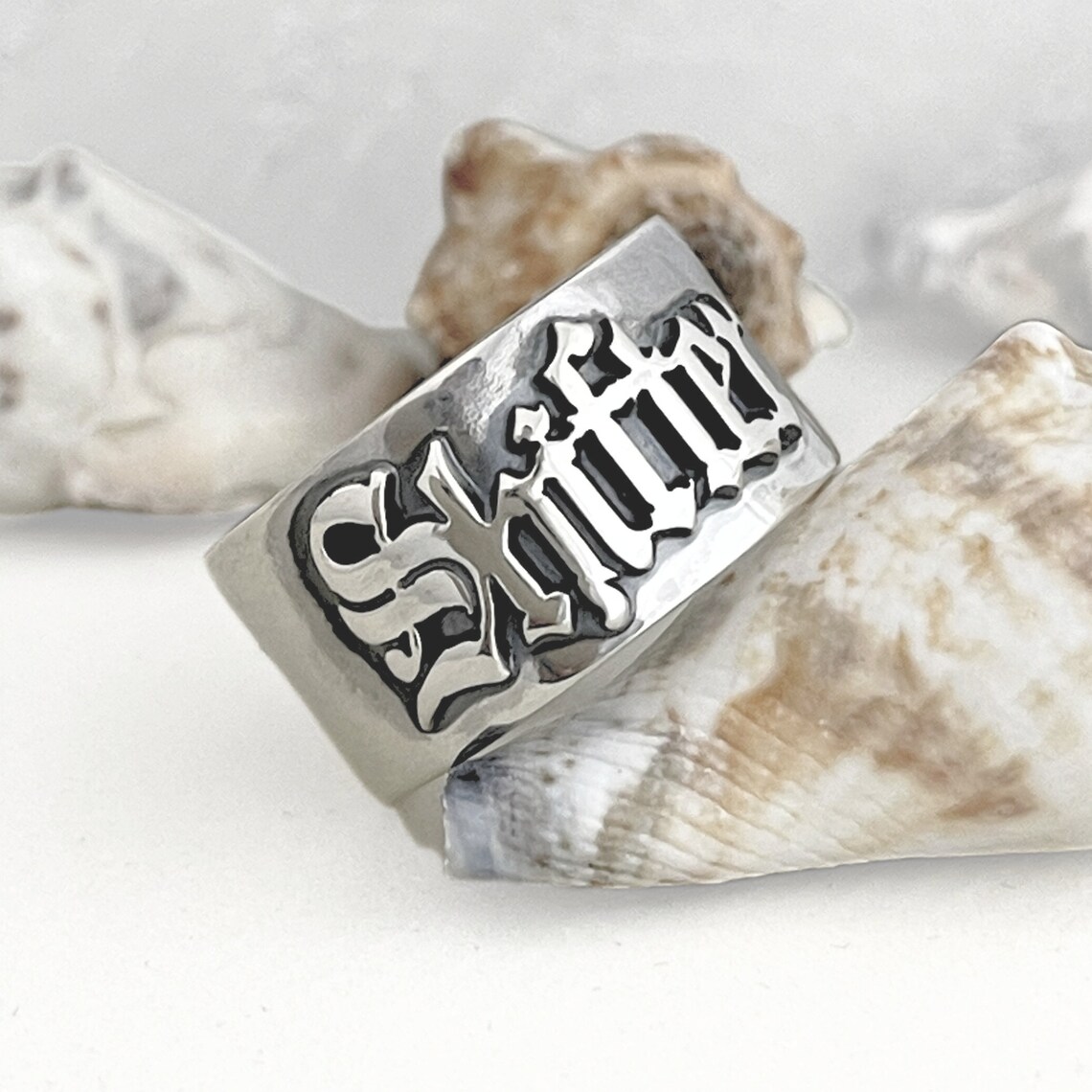 Men Accessories For Wedding - Anillos góticos de 12MM para hombre,