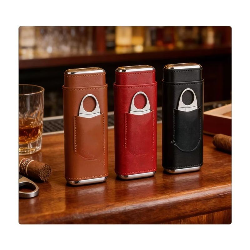 Cigar Cutter Set - Caja humidificadora para cigarros, caja para