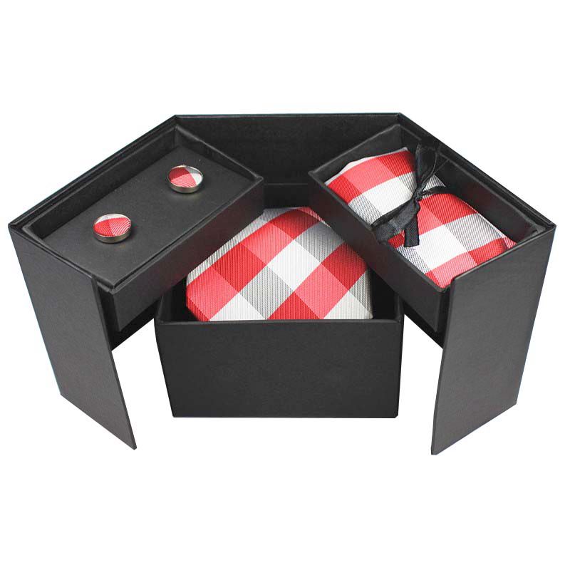 Neck Tie Set Box - GUSLESON-Conjunto de corbatas y gemelos con
