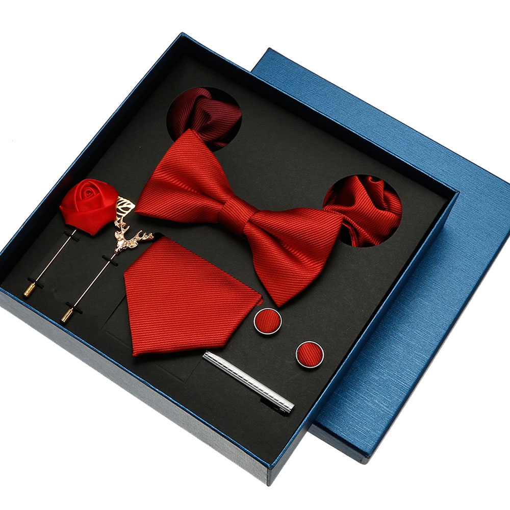 Neck Tie Set Box - Conjunto de Corbata Lisa para hombre,