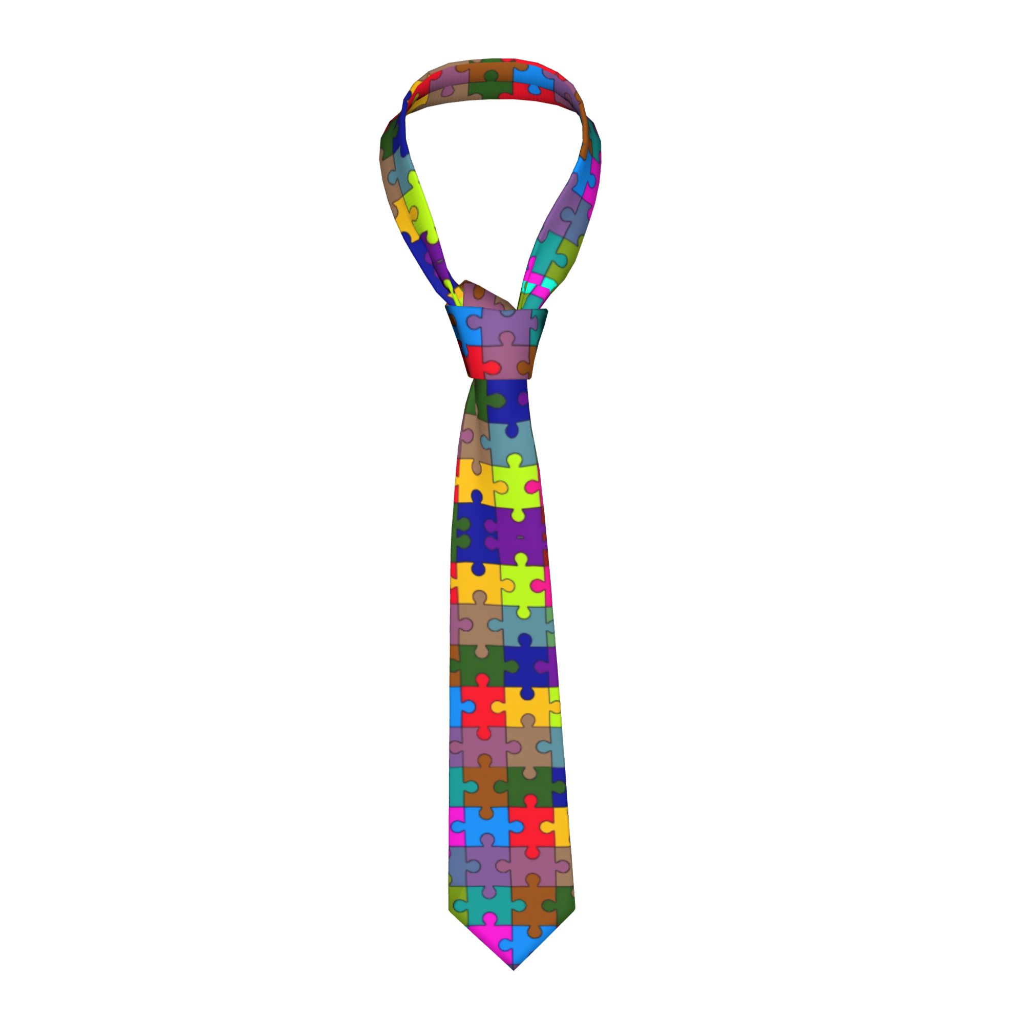 Corbata con diseño de rompecab - Men Accessories For Wedding reseña y precio