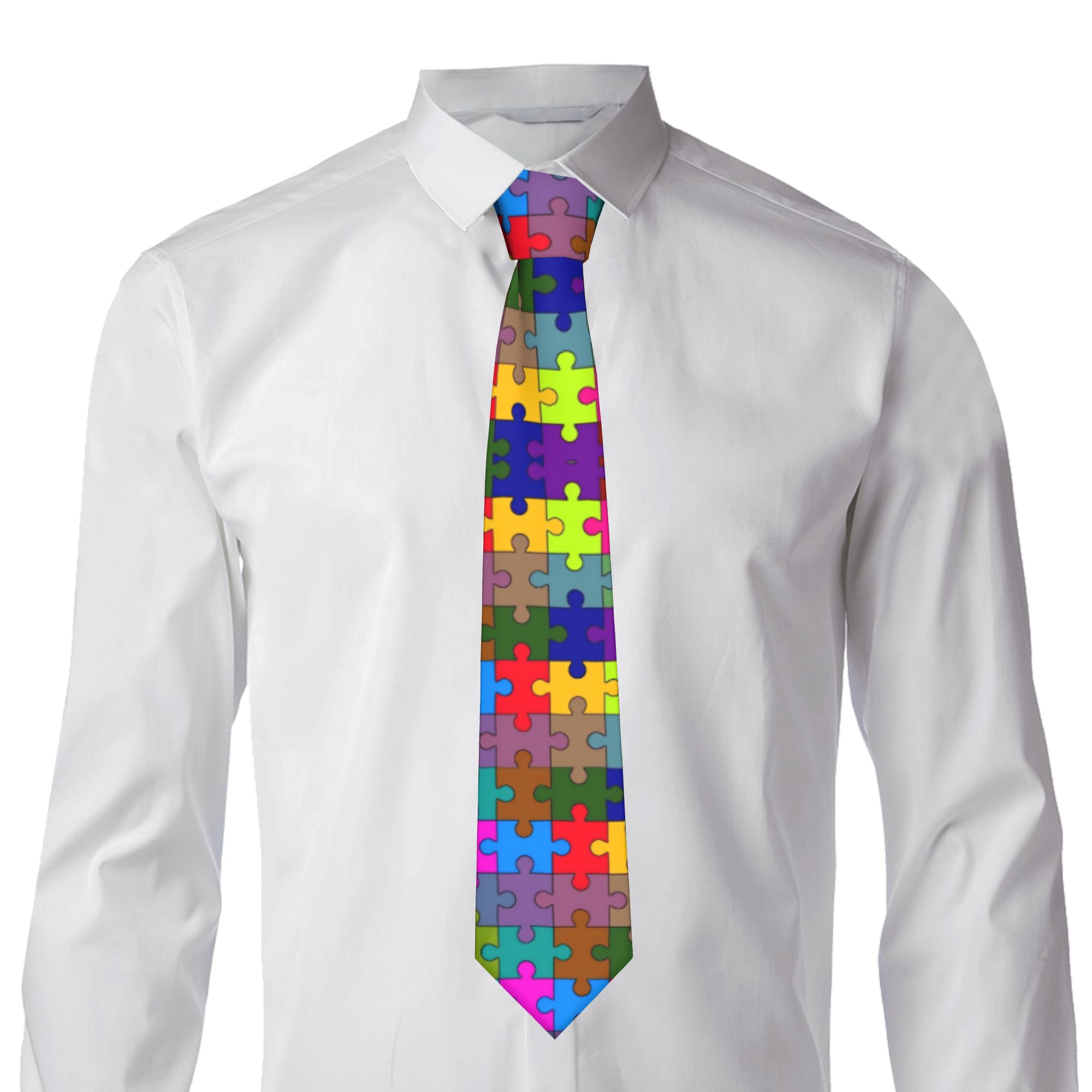 Corbata con diseño de rompecab - Men Accessories For Wedding reseña y precio