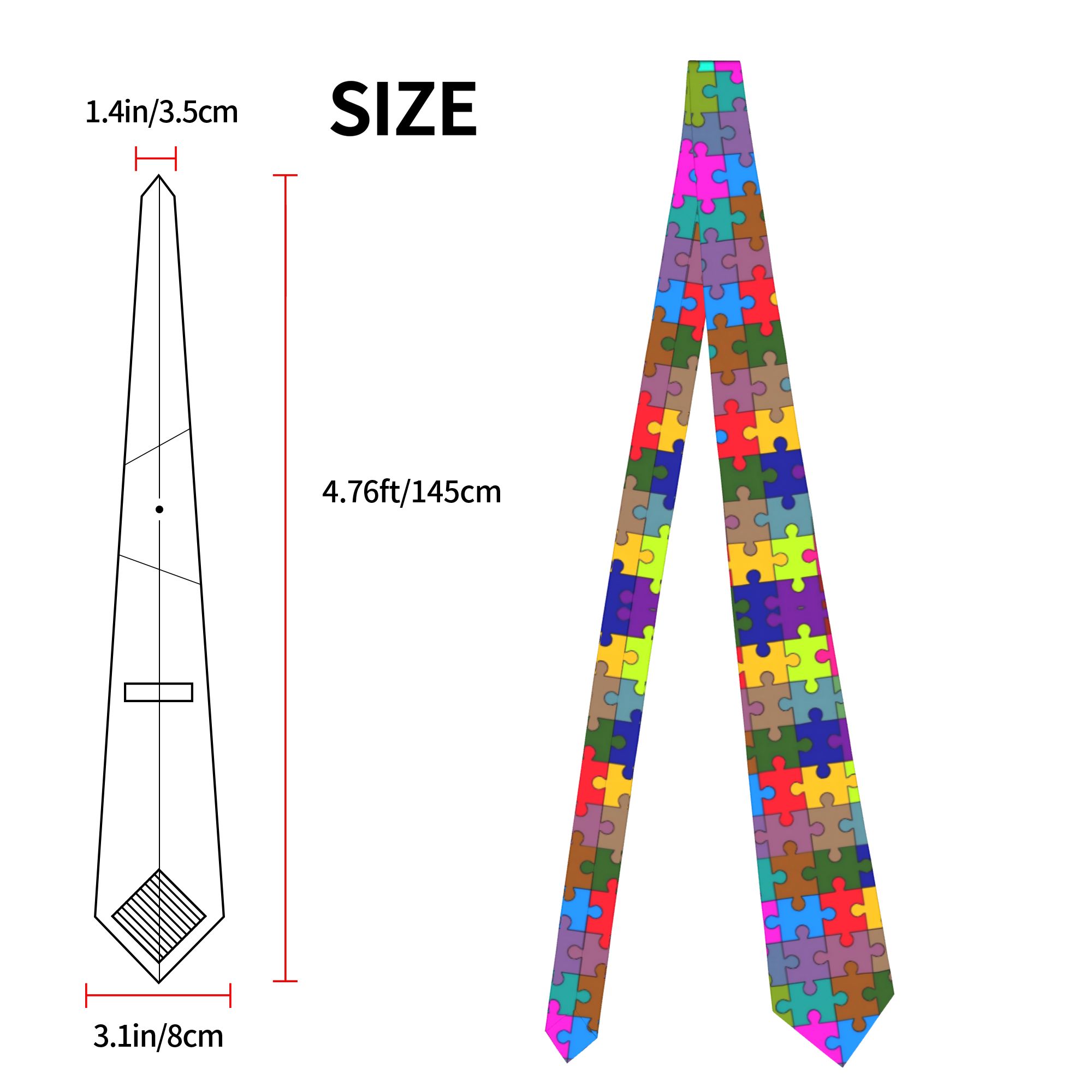 Corbata con diseño de rompecab - Men Accessories For Wedding reseña y precio