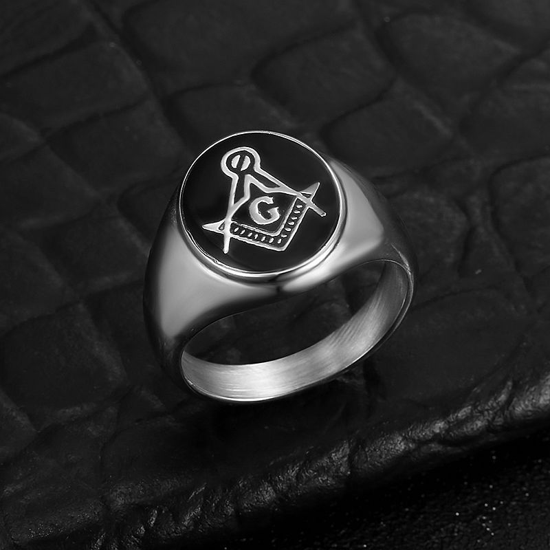 Anillo masónico de acero inoxi - Men Accessories For Wedding reseña y precio