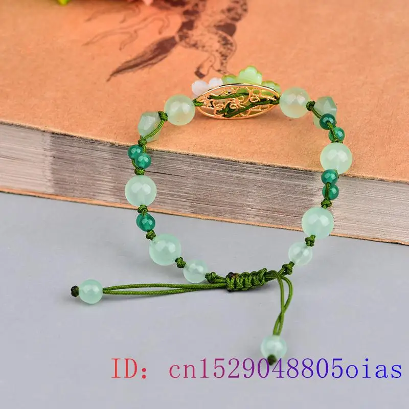 Pulsera de flor de Jade verde  - Bead Bracelet Men reseña y precio