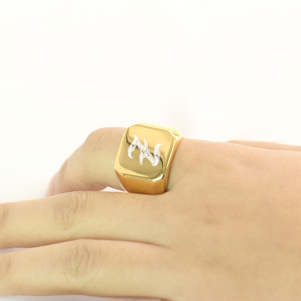 Anillos de letras grandes para - Men Accessories Wedding reseña y precio