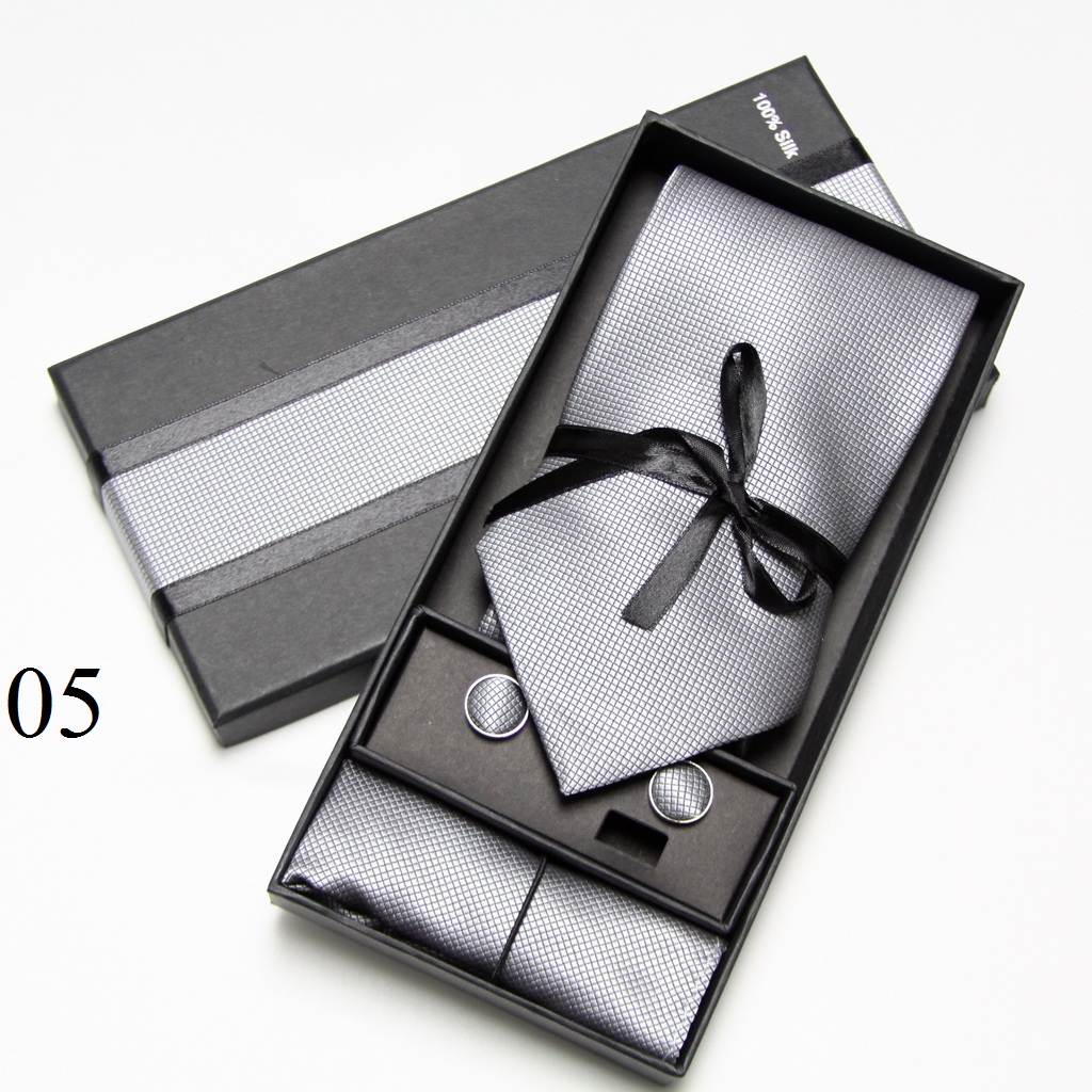 Set de Corbata Sólida, Gemelos - Neck Tie Set Box reseña y precio