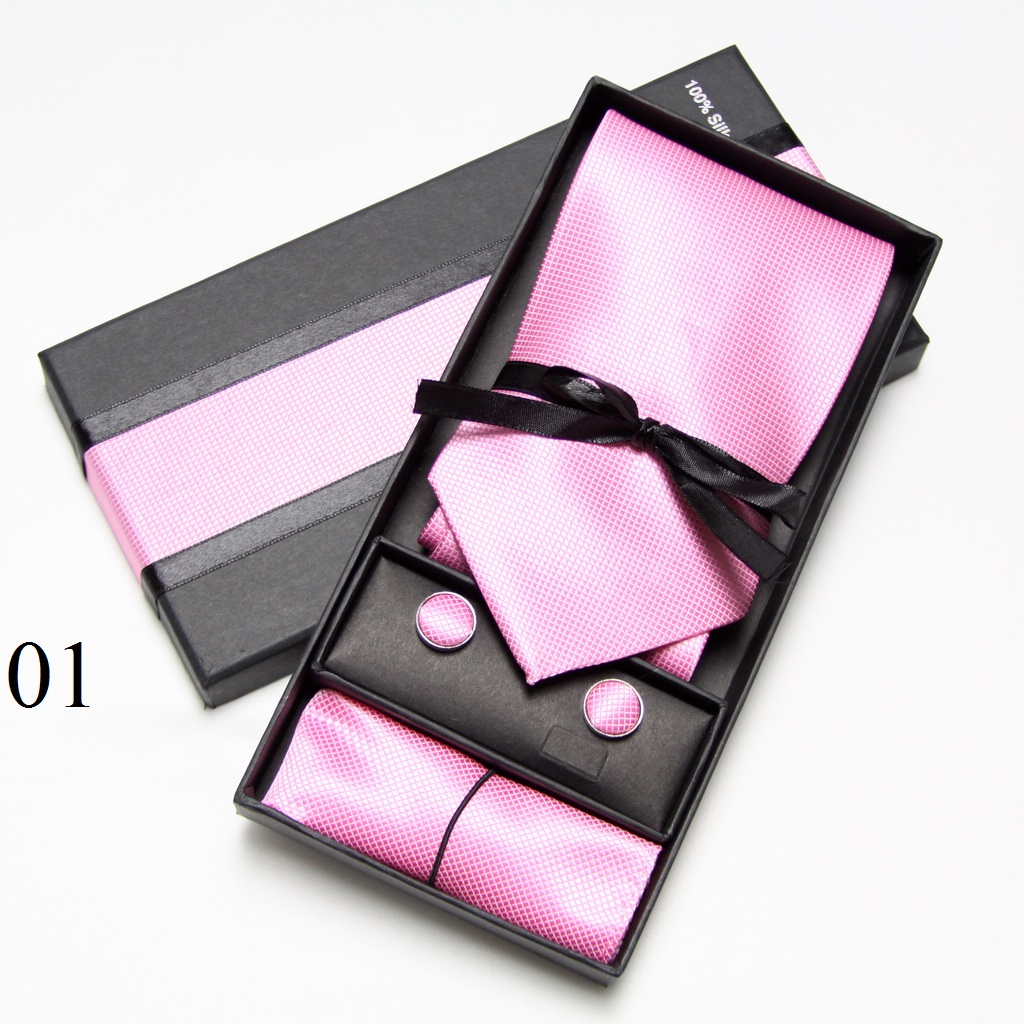 Set de Corbata Sólida, Gemelos - Neck Tie Set Box reseña y precio