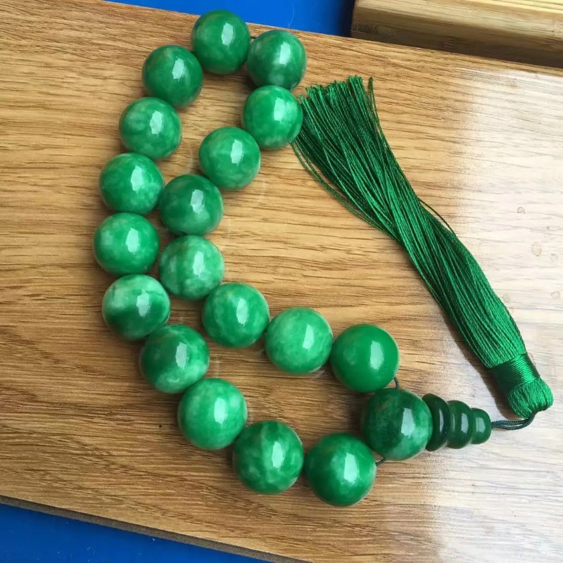 Pulsera de Jade verde Natural  - Bead Bracelet Men reseña y precio