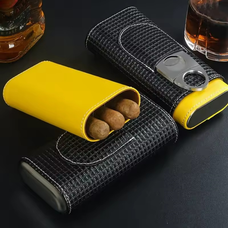 Estuche Humidor Portátil de Cu - Cigar Cutter Set reseña y precio