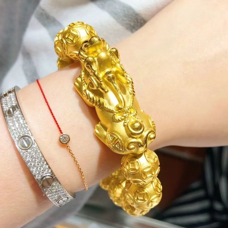 Pulsera de oro 100% auténtico  - Bead Bracelet Men reseña y precio