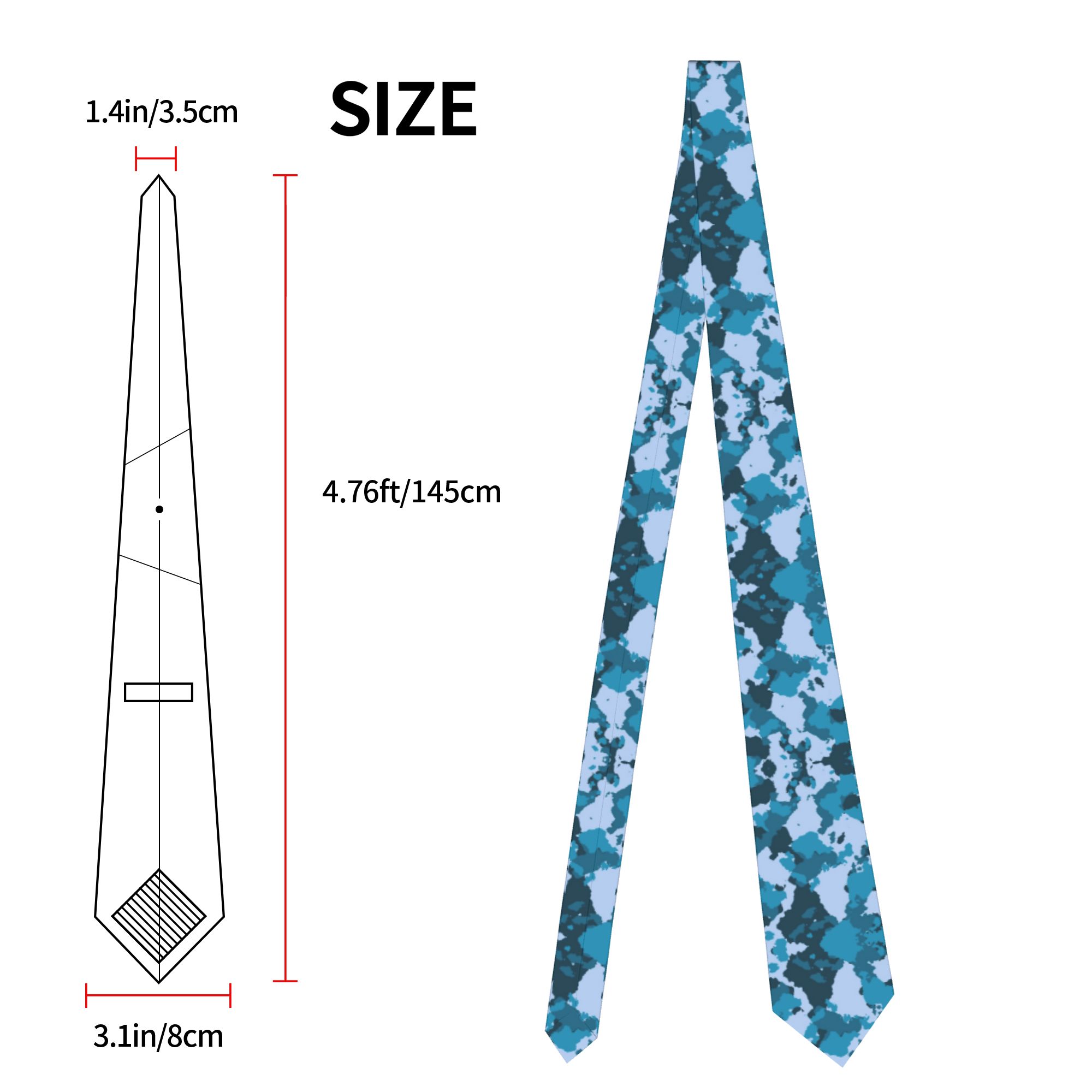 Corbatas de Camuflaje para Hom - Men Accessories For Wedding reseña y precio