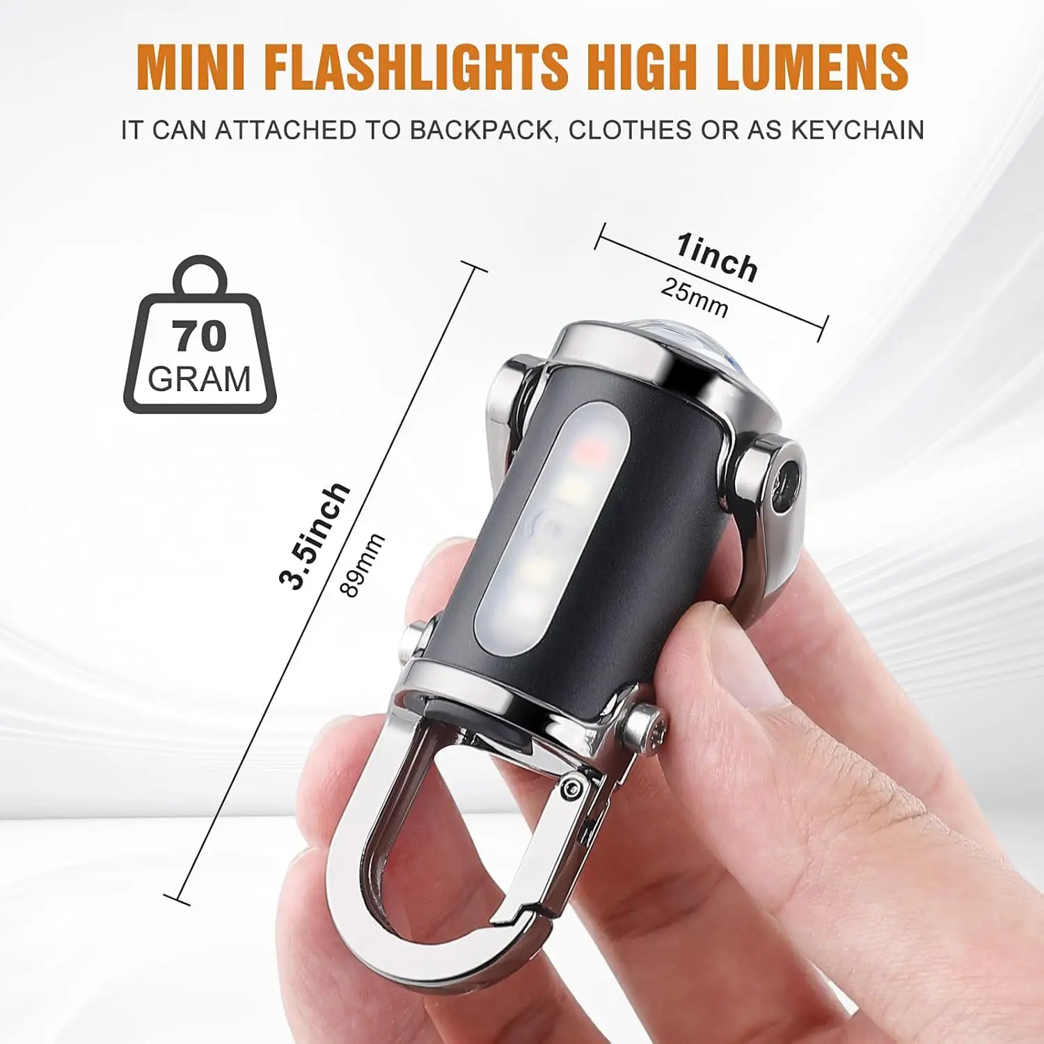 Mini llavero linterna recargab - Men Keychain Accessories reseña y precio