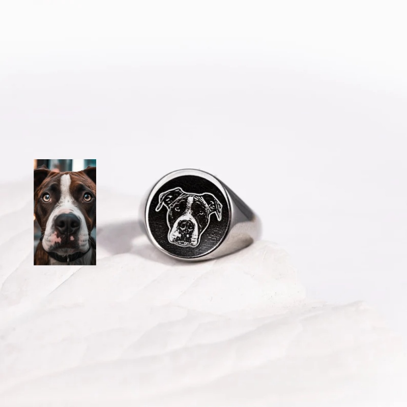 Anillo de sello con foto graba - Men Accessories Wedding reseña y precio