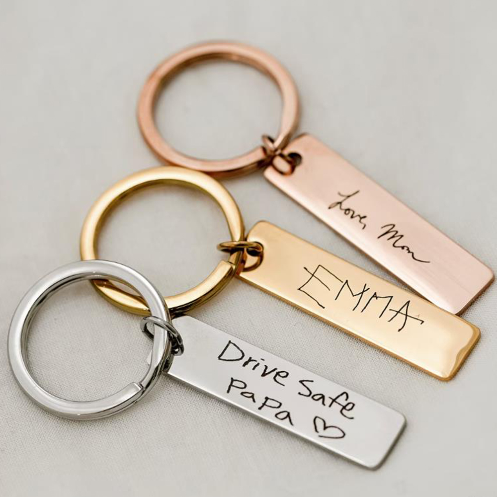 Llavero escrito a mano real, l - Men'S Accessories Gift Ideas reseña y precio