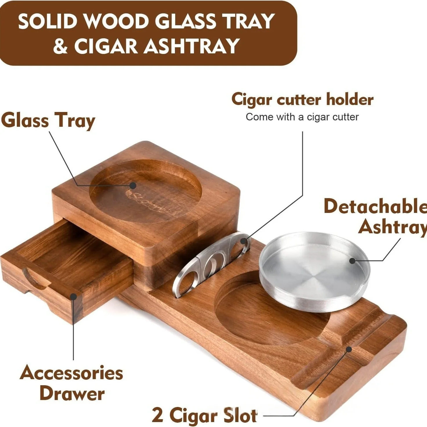 Caja de accesorios para cigarr - Cigar Cutter Set reseña y precio