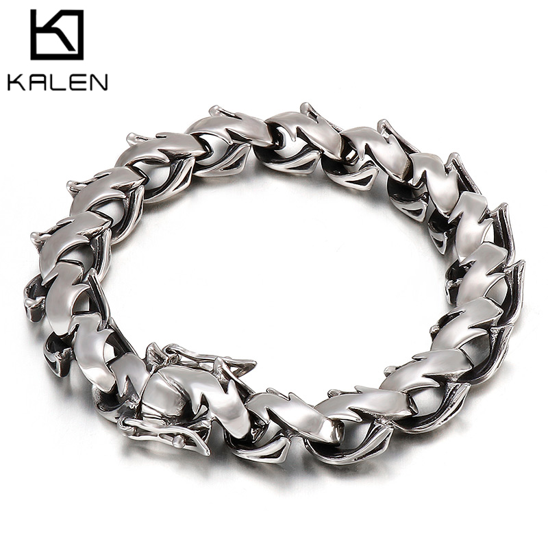 KALEN-pulsera gruesa pulida pa - Men Accessories Bd reseña y precio