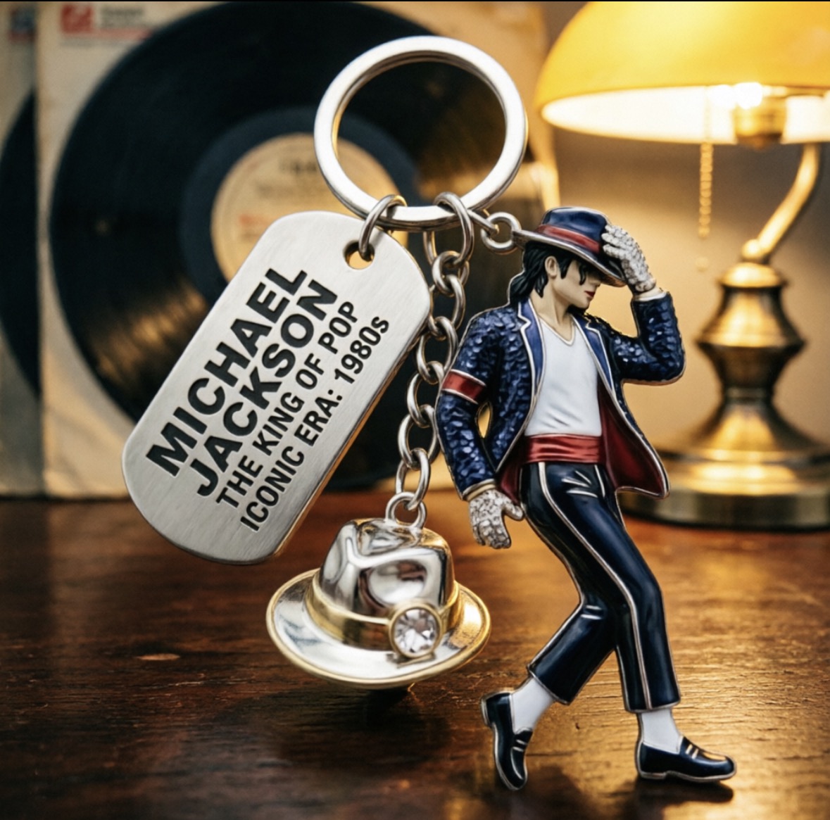 Llavero de Michael Jackson, Co - Men Keychain Accessories reseña y precio