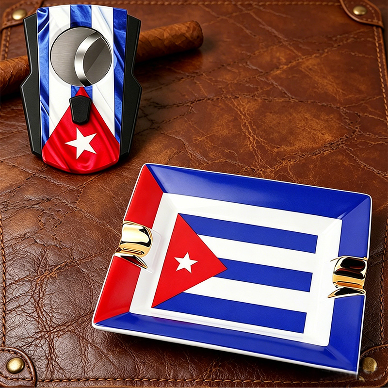 Juego de cigarros con bandera  - Cigar Cutter Set reseña y precio