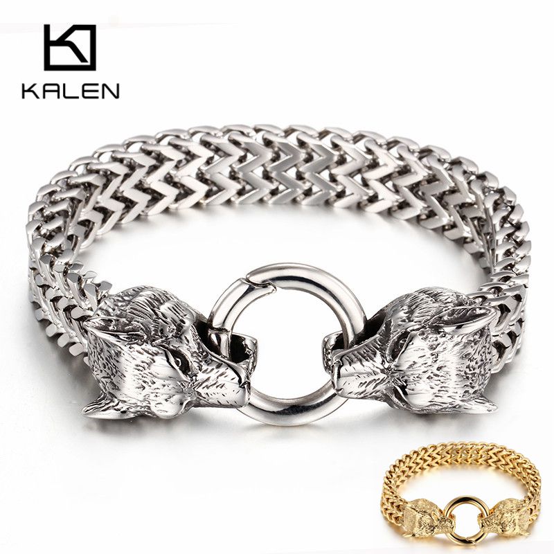 Pulsera KALEN con Dije de Lobo - Men Accessories Bd reseña y precio