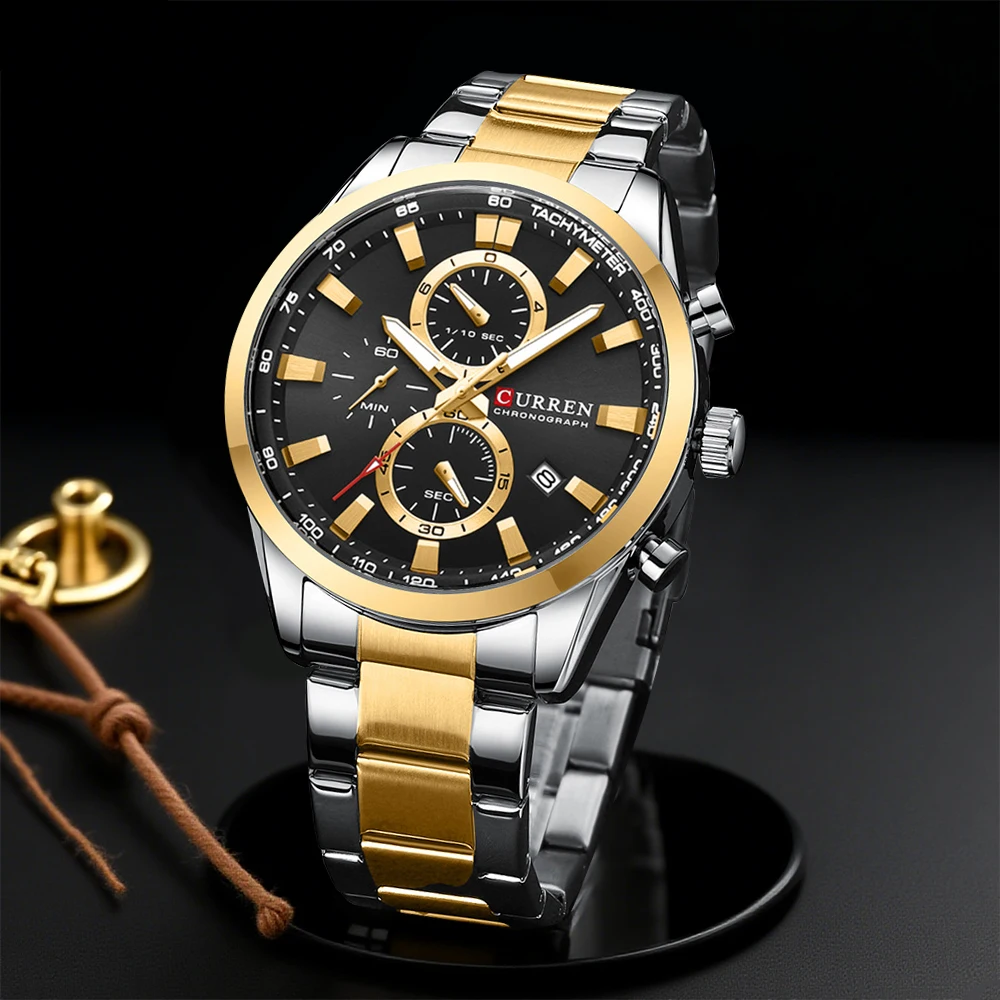 CURREN Casual cuarzo cronógraf - Young Men'S Accessories reseña y precio
