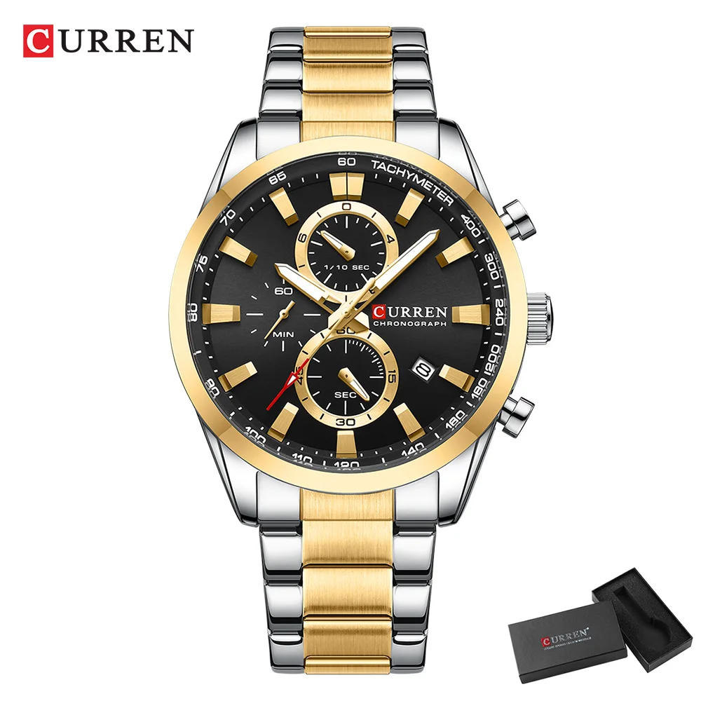 CURREN Casual cuarzo cronógraf - Young Men'S Accessories reseña y precio