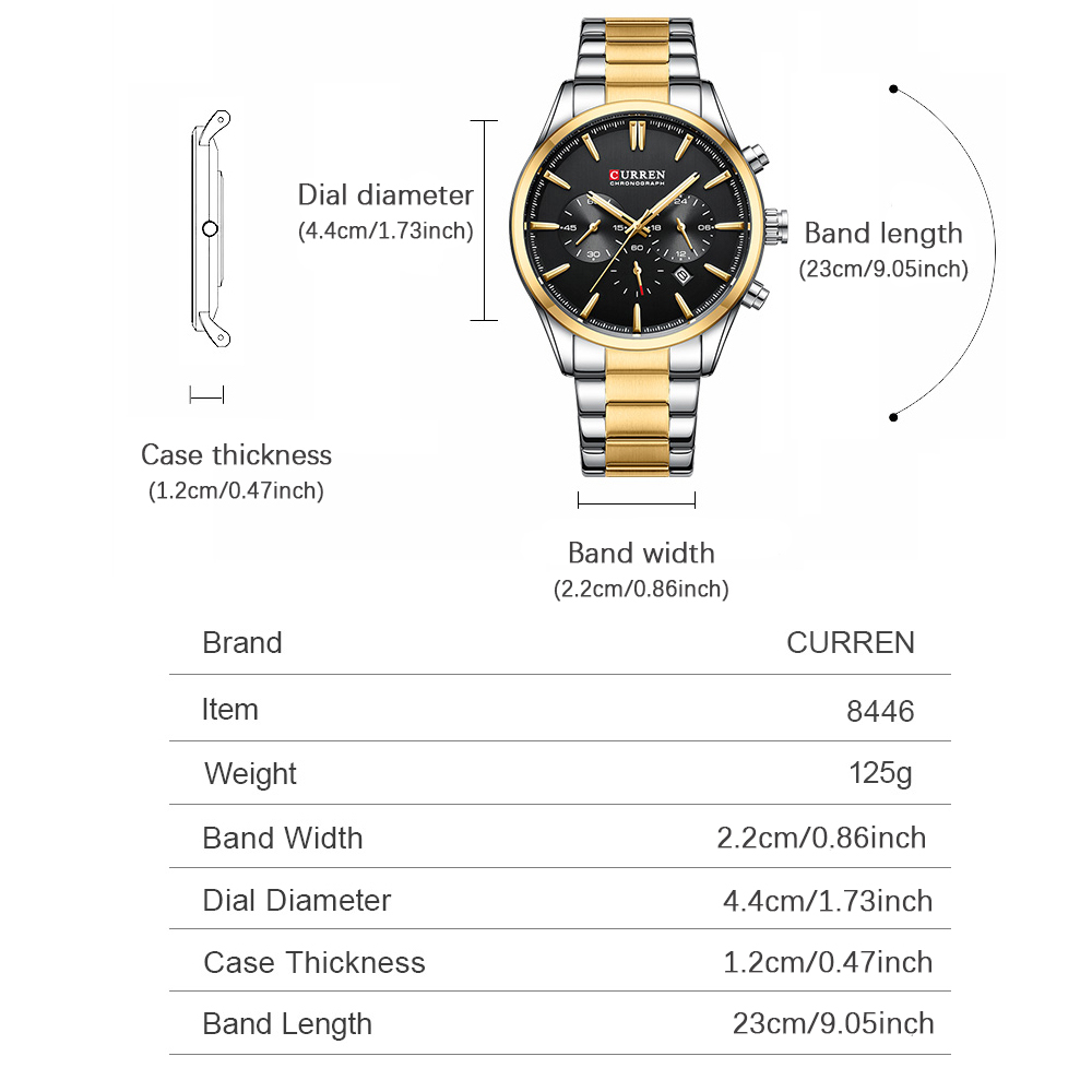 CURREN Casual cuarzo cronógraf - Young Men'S Accessories reseña y precio