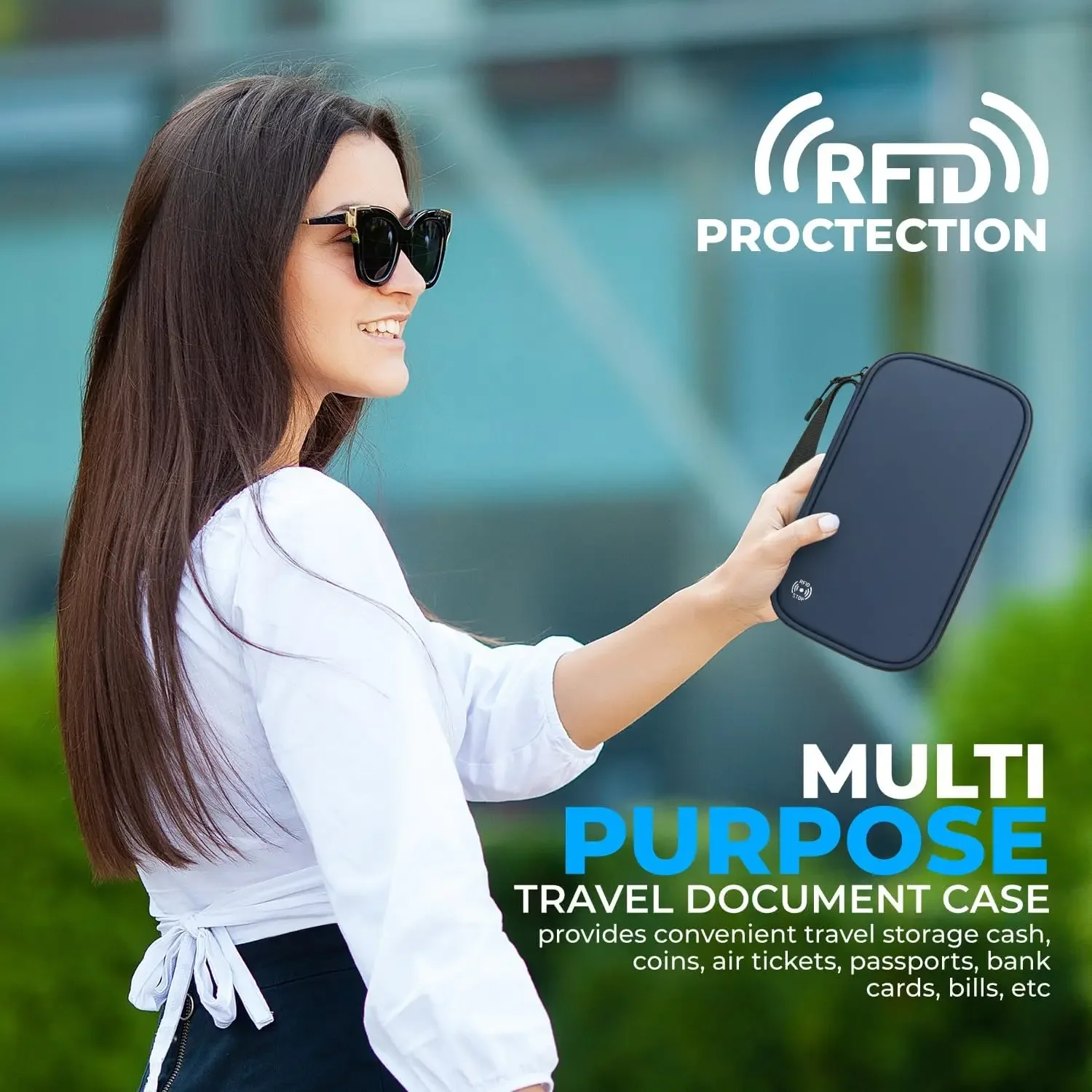 Funda ligera para pasaporte de - Passport Wallet Rfid reseña y precio