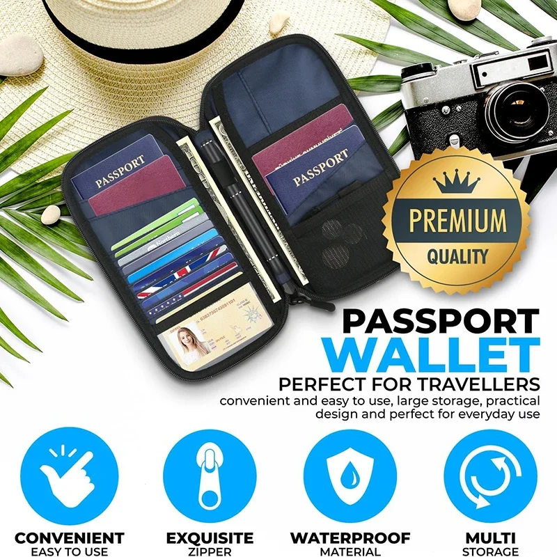 Funda ligera para pasaporte de - Passport Wallet Rfid reseña y precio