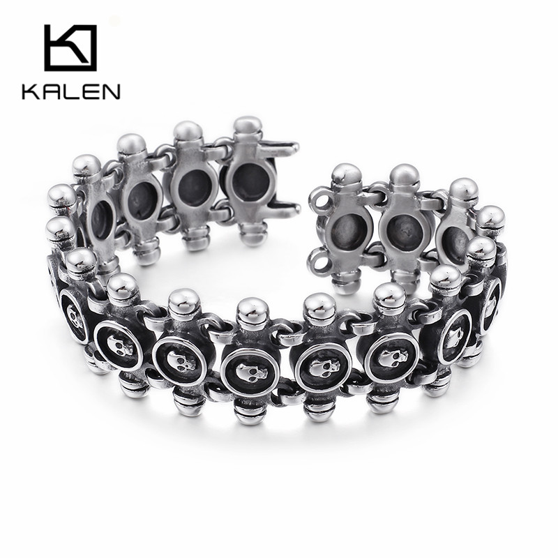Pulseras KALEN Punk Vintage co - Men Accessories Bd reseña y precio