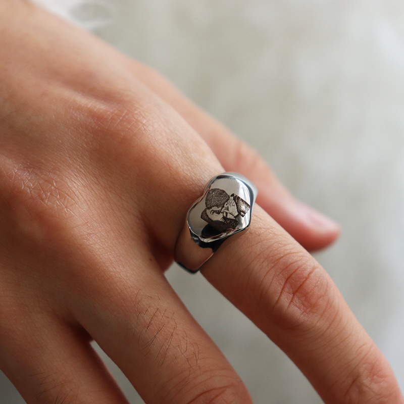 Anillos redondos de corazón co - Men Accessories For Wedding reseña y precio