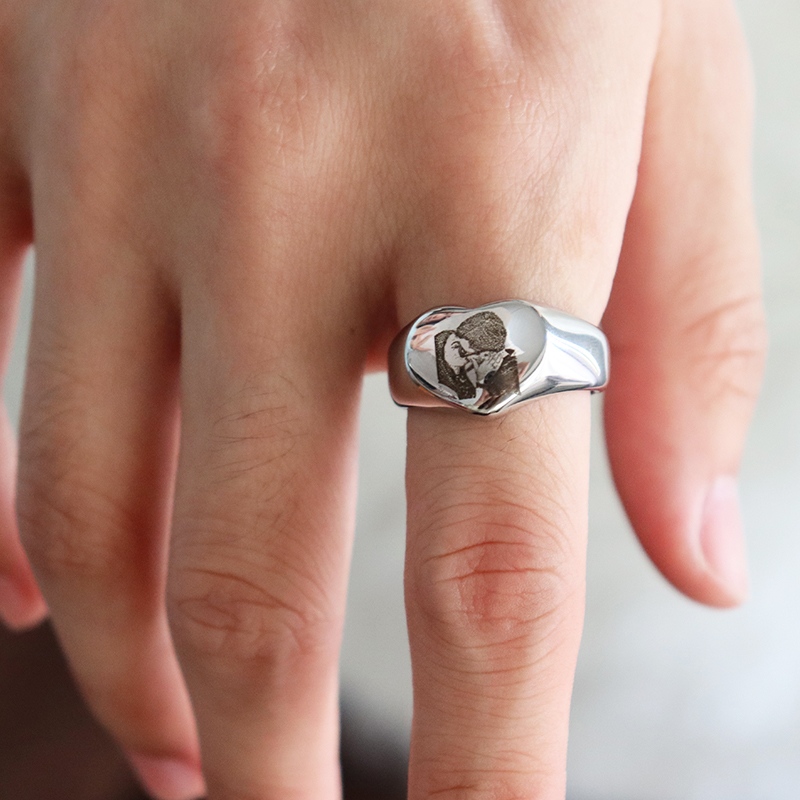 Anillos redondos de corazón co - Men Accessories For Wedding reseña y precio
