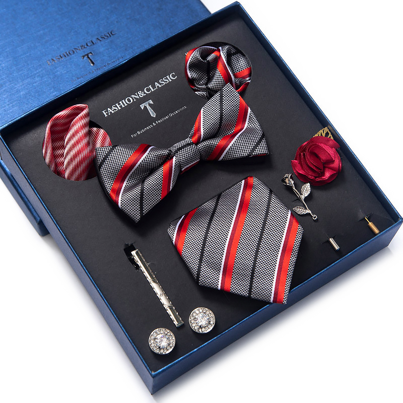 Conjunto de gemelos de bolsill - Neck Tie Set Box reseña y precio