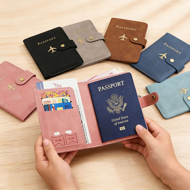 Funda de cuero para pasaporte, - Passport Wallet Rfid reseña y precio