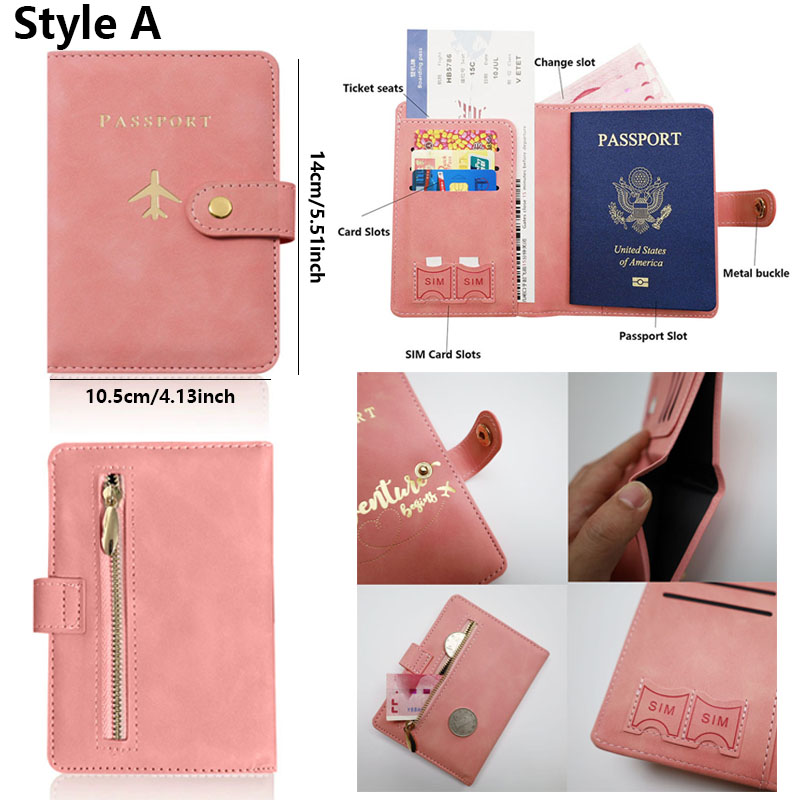 Funda de cuero para pasaporte, - Passport Wallet Rfid reseña y precio