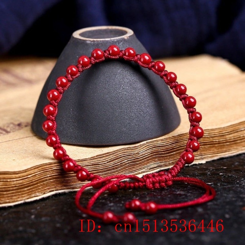 Cinabrio rojo Natural personal - Bead Bracelet Men reseña y precio