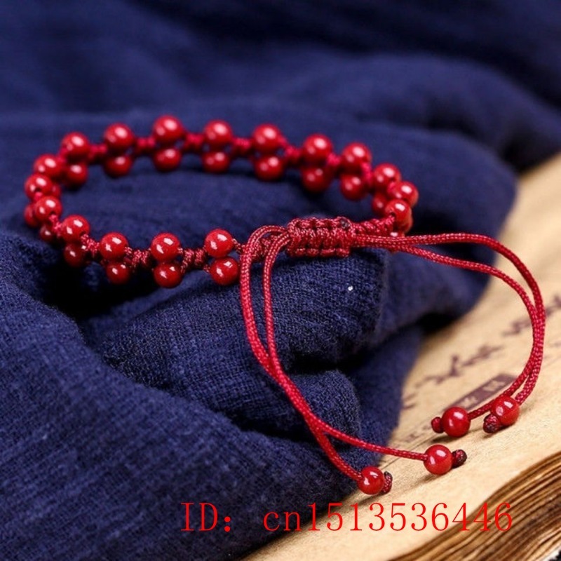 Cinabrio rojo Natural personal - Bead Bracelet Men reseña y precio