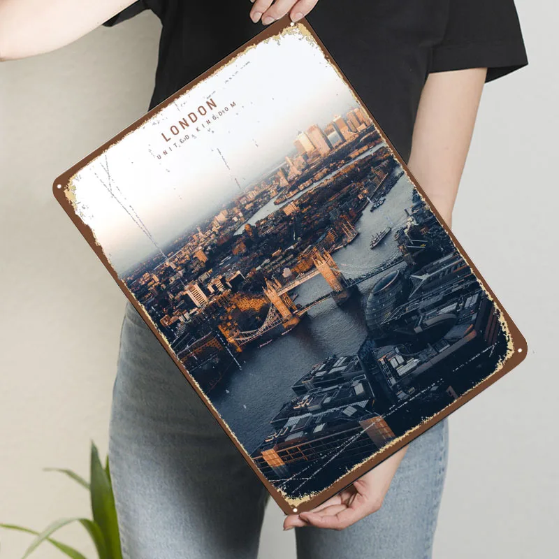 Letrero Metálico de Londres, P - Men'S Accessories London reseña y precio